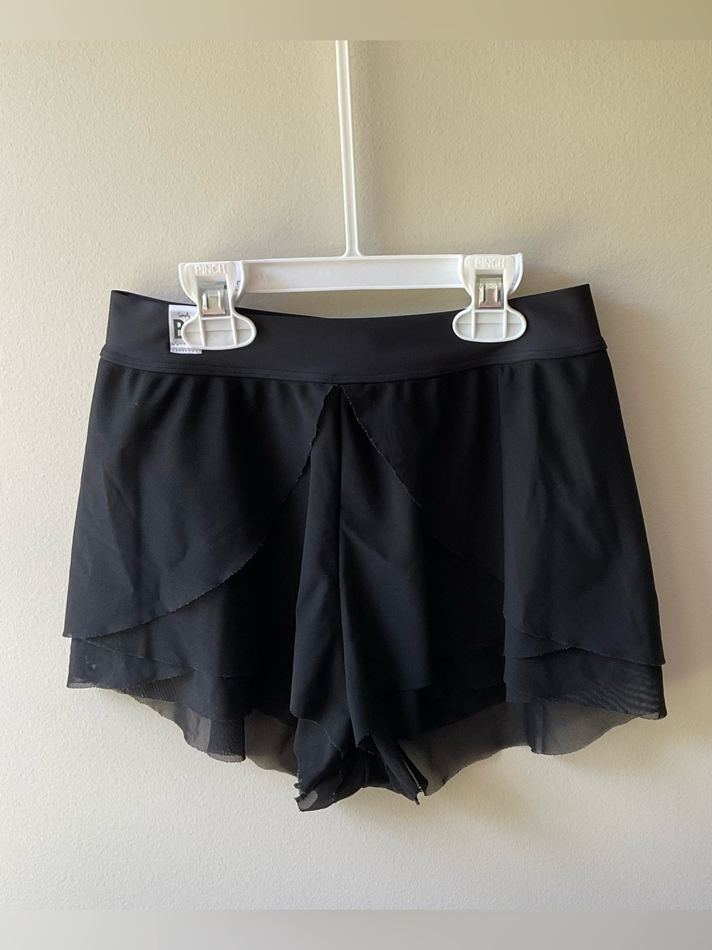 Simply Be Black Shimmy Shorts